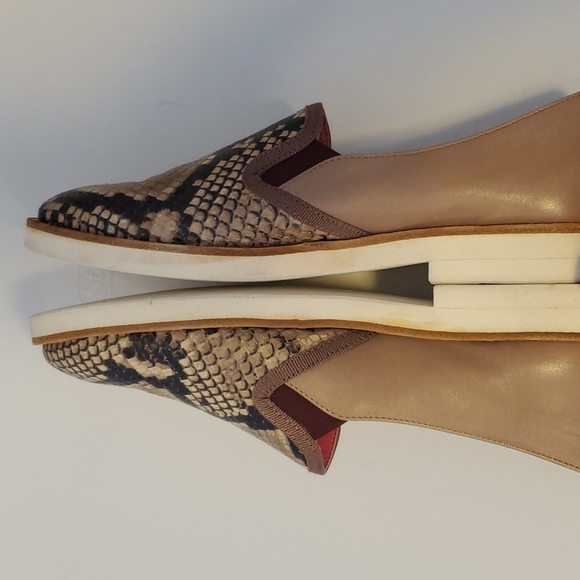Le Babe womens snakeskin look flats made in Italy . - Picture 4 of 9